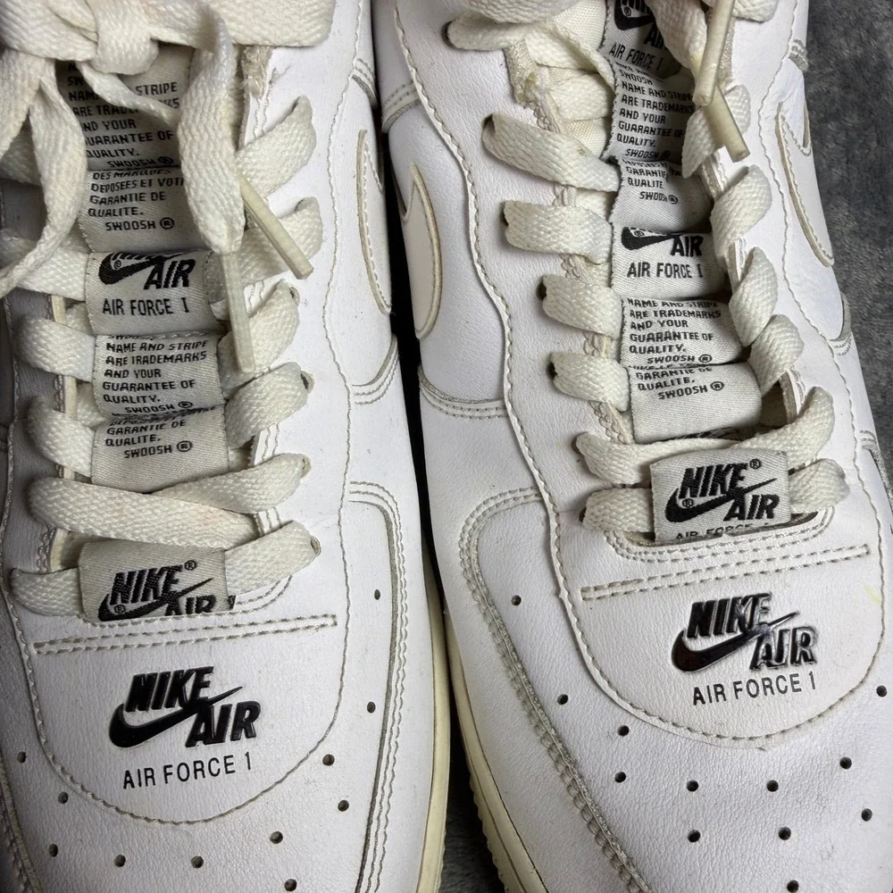 Nike Air Force 1 Mens SZ 10 Low 07 LV8 Utility White Black CJ1379-100